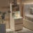 Modern Night Stand with Bookshelf-109324385