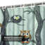 Rideau de douche Owls Winter-1578105511