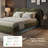 Mirelle Camel Headboard Platform Bed-58507939-58507938