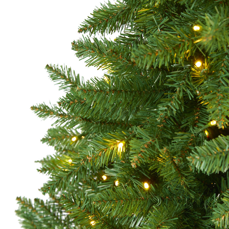 Sapin de Noël vert 9 pi avec 800 lumières DEL, H 7,5 pi