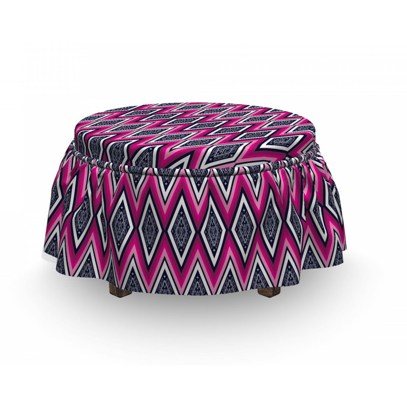 Housse pour à chevrons en zigzag repose-pieds