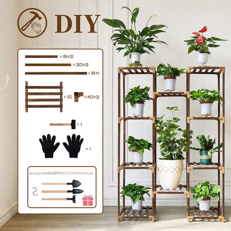 Wood Plant Stand