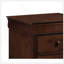 Table de chevet de style Louis Philippe avec tiroirs, placage d'okoumé durable pour un rangement élégant dans la chambre à coucher-1999593629