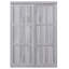 Armoire de lit pleine grandeur de couleur grise - fabrication stable et utilisation efficace de l'espace
