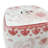Floral patterned square ceramic stool-1019334730