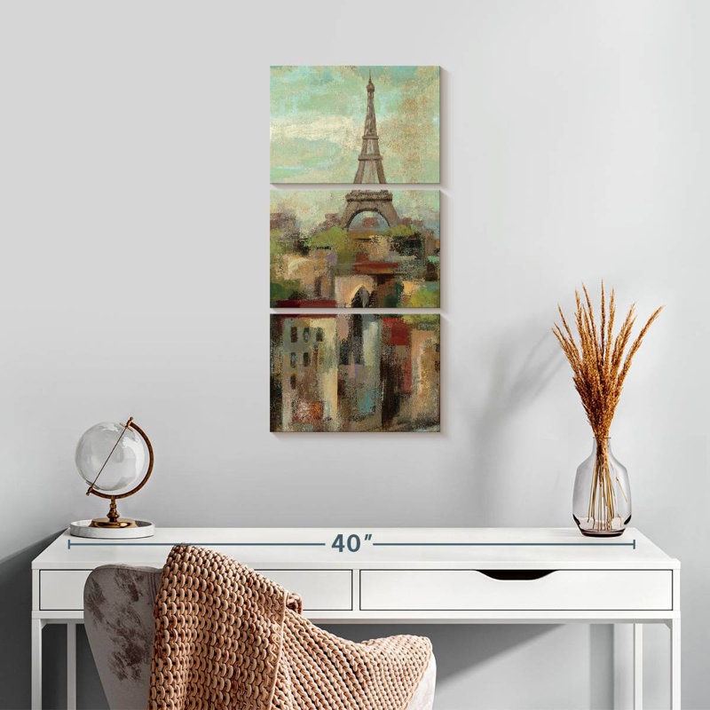 Spring In Paris Scene, 27" H x 12" W