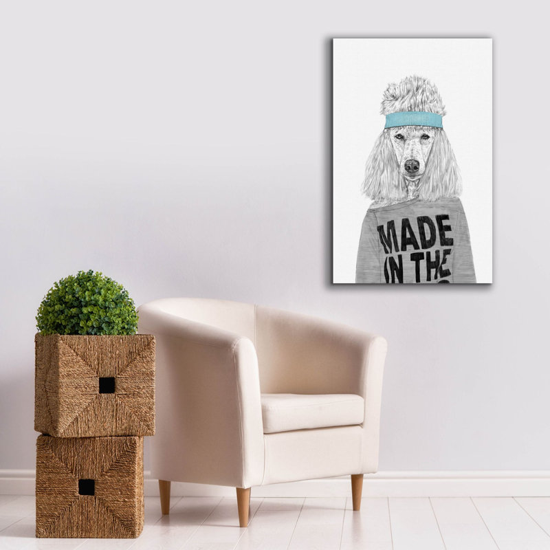 «80's Bitch» par Balazs Solti, art mural sur toile, H 40 po x l 26 po x P 1,5 po