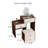 23.62 "medieval walnut dressing table with drawers, chairs, and mirrors