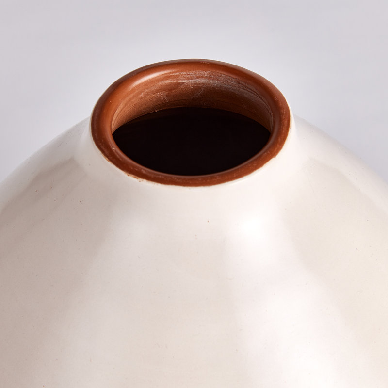 Lucela Handmade Ceramic Table Vase, White
