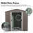 6Ft X 5Ft Outdoor Metal Storage Shed Gray