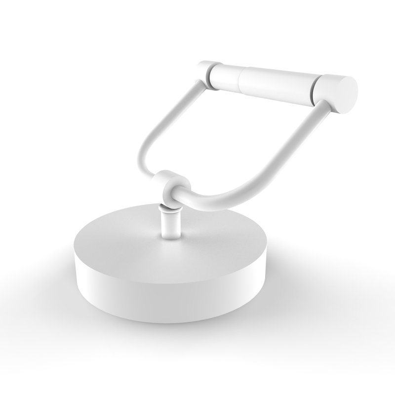 Gober Free Standing Toilet Paper Holder, Matte White