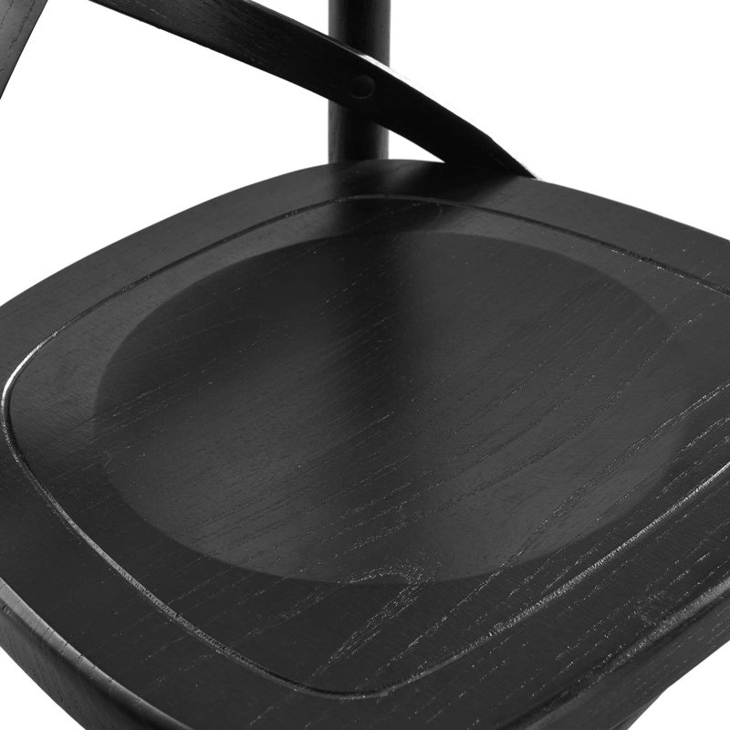 Tabouret Gear par Modway, Noir, noir, noir, noir, Tabouret de bar (siège d'une hauteur de 30 po)
