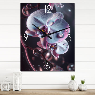 Dalmatia - Flowers Modern Wall Clock