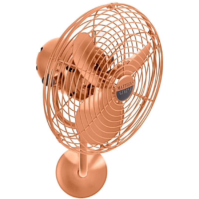 Ventilateur mural 20 "Matthews Fan Company, Cuivre brossé