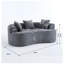 Canapé à dossier bas en tissu chenille l 66,93 po x P 40,35 po x 24,41 po CozyLiv-129346772-129346770