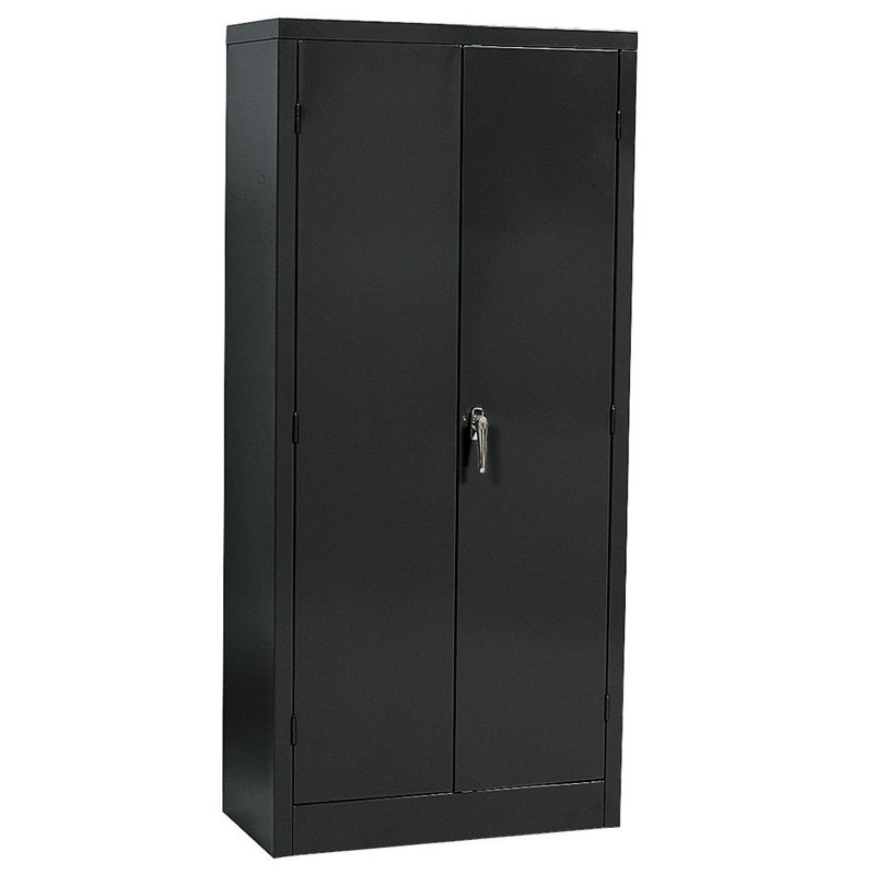 Armoire de rangement à 4 tablettes, Noir