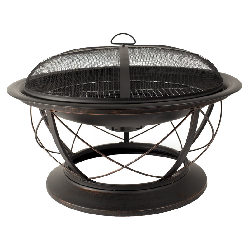 Treble Round Steel Wood Burning Fire Pit