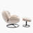 Emrys Upholstered Swivel Armchair with Ottoman