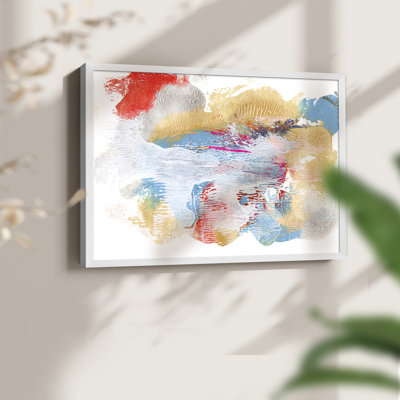 «Whitewash Sunset I», impression encadrée