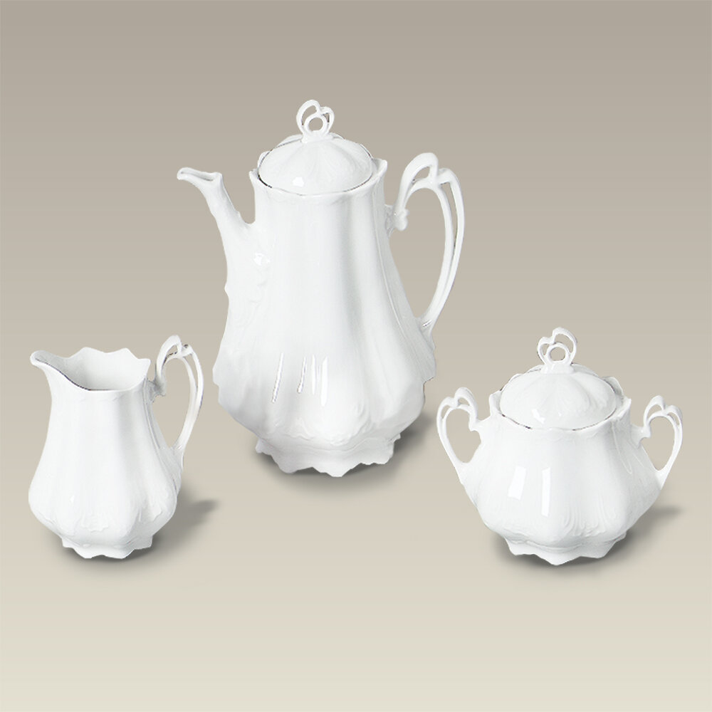 MALACASA Porcelain Tea Pot Set for One 11 Ounce Teapot 1 Piece