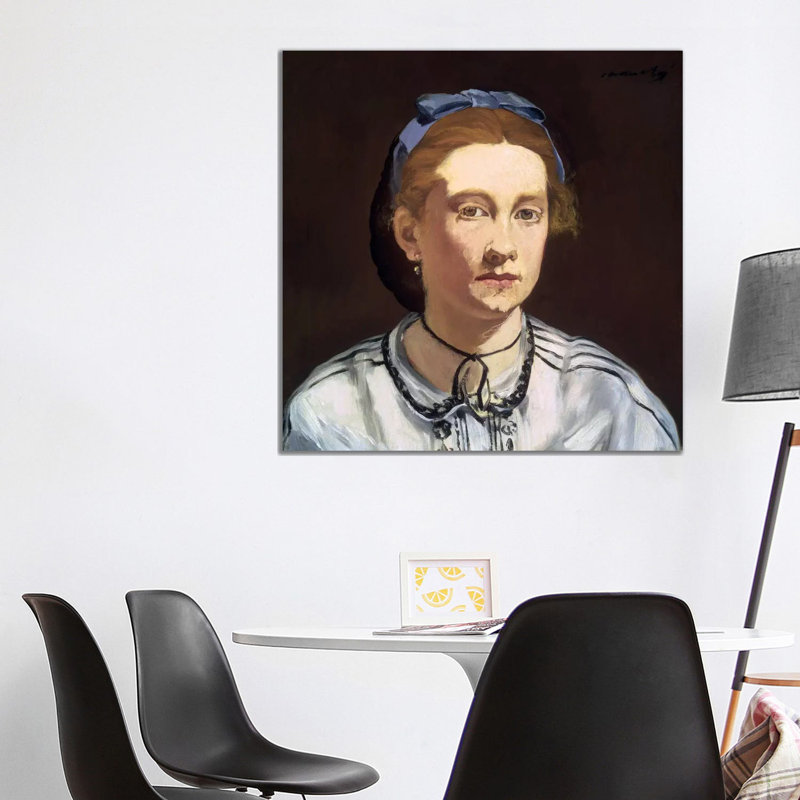 Victorine Meurent by Edouard Manet - Wrapped Canvas Gallery-Wrapped Canvas Giclée, 93.98 cm H x 93.98 cm W x 1.91 cm D