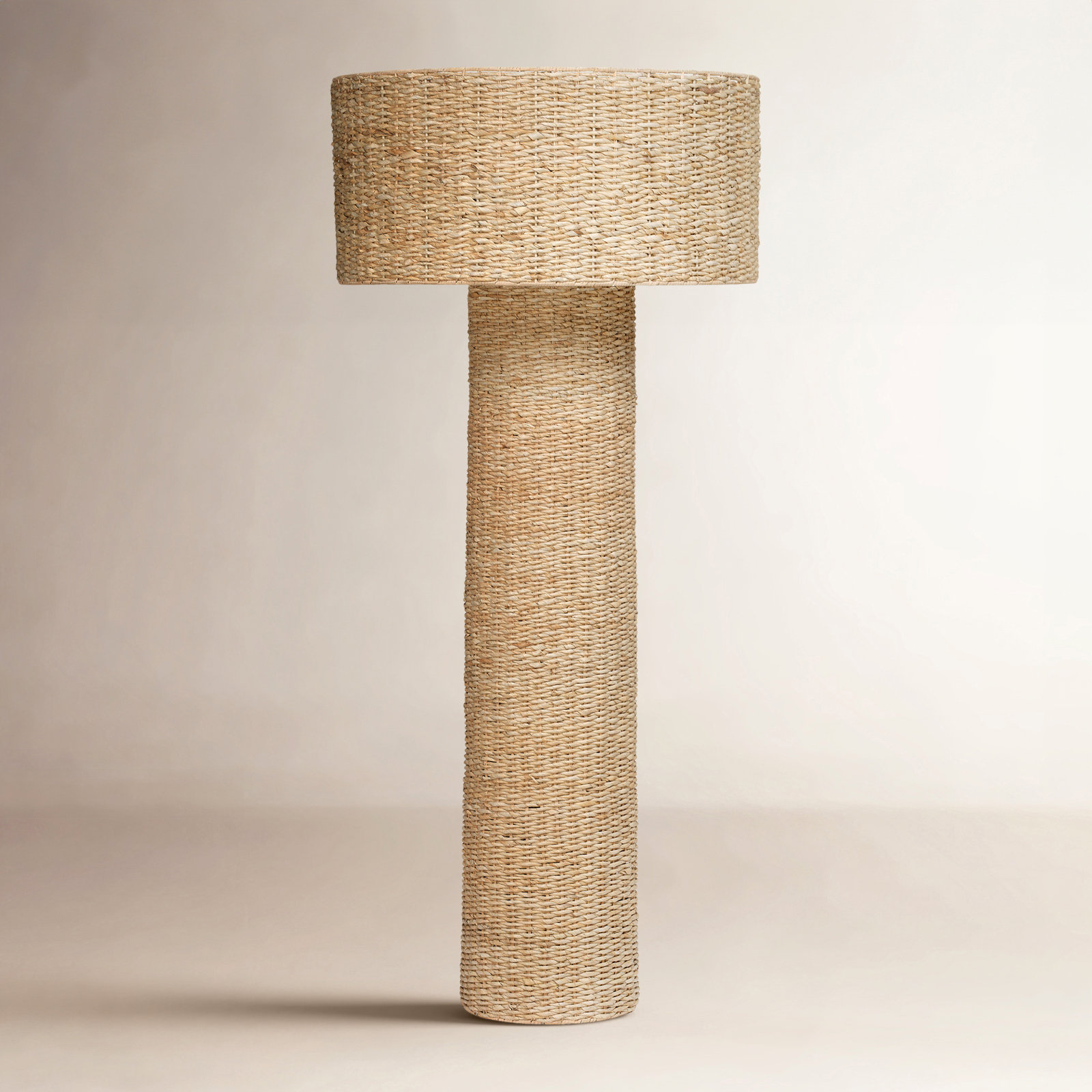 63'' Rattan Floor Lamp