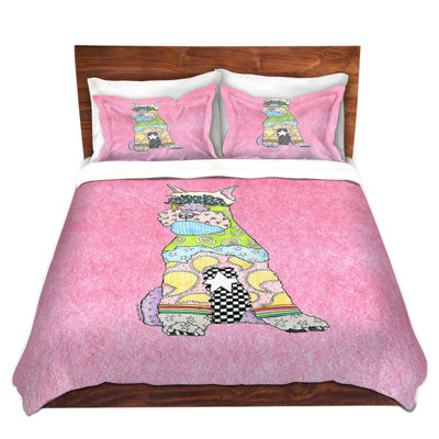 Ensemble de housse de couette schnauzer dog