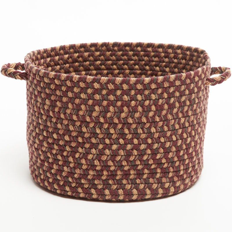 Panier en tissu Bar Harbor, H 8 po x l 10 po x P 10 po, 23 pintes, Brun foncé