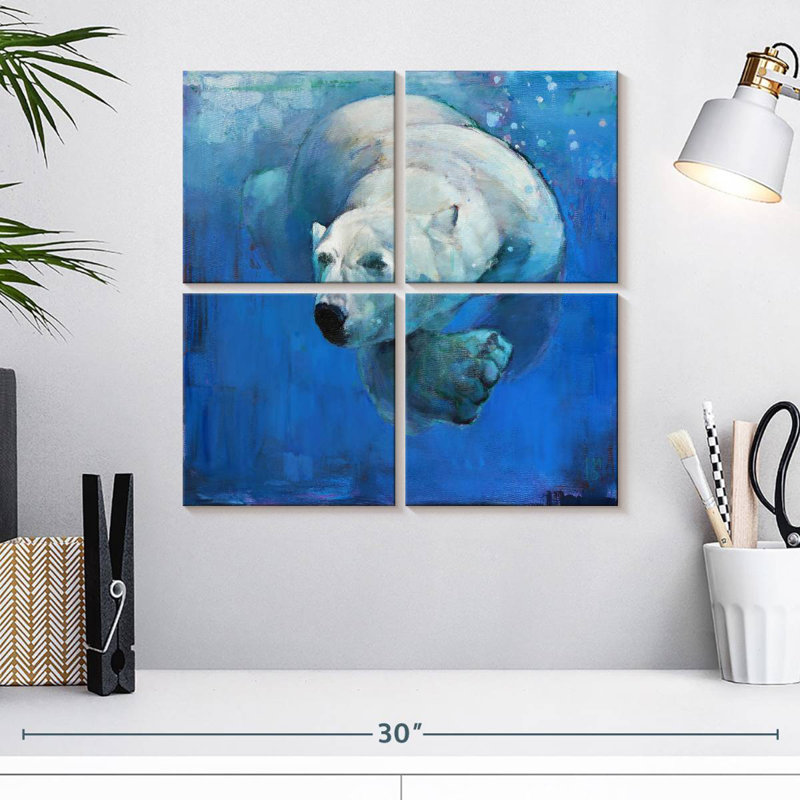 Bleu foncé Brampt, H 18 po x l 18 po