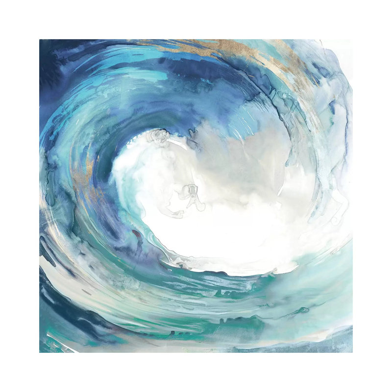 Water Collar - impression d'art graphique, Toile tendue, H 26 po x l 26 po, Sans cadre