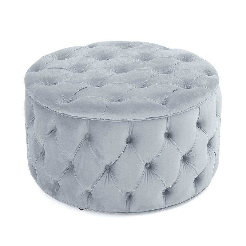 Ottoman Bench, Light Gray