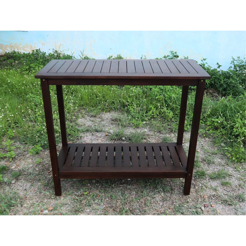 Poste de travail riche - Convient pour le jardin, le balcon et la construction de garage, Brun