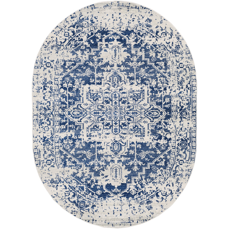 Hillsby Oriental Indoor Rug, Oval 6'7" x 9'