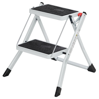 2 Step Ladder, Heavy Duty Steel, Folding