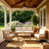 Beige Cushion/Light Brown Frame