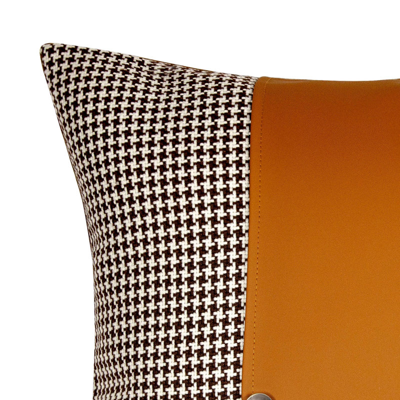 18'' Houndstooth Throw Pillow Cover