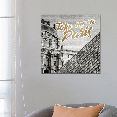 Love Paris 1 by Kimberly Allen - Wrapped Canvas Print