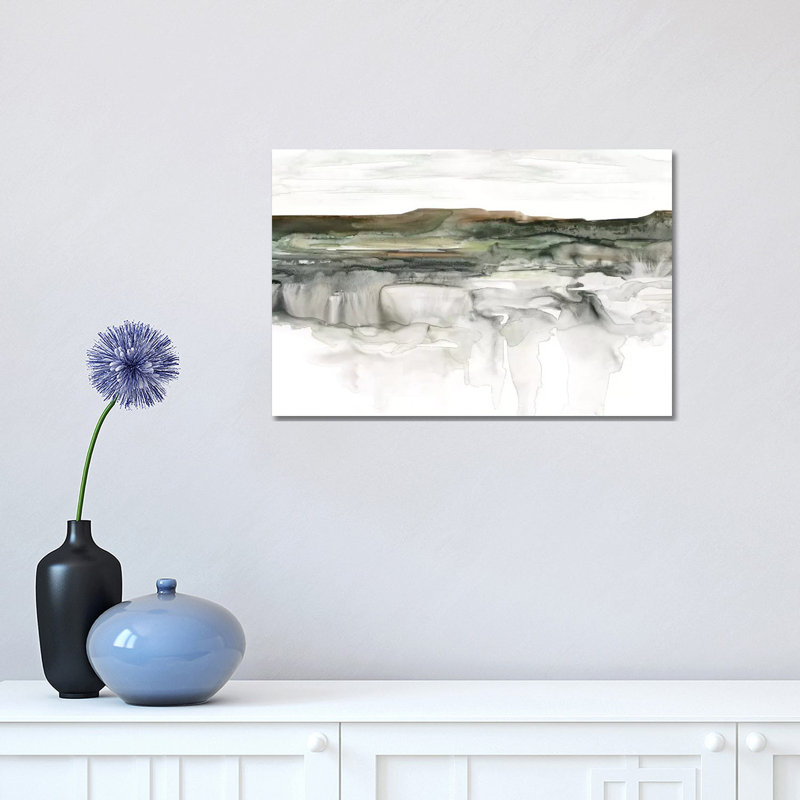 Impression de rivière Flow par Carol Robinson, Toile tendue, Pas de tapis, H 12 po x l 18 po x 1,5 po