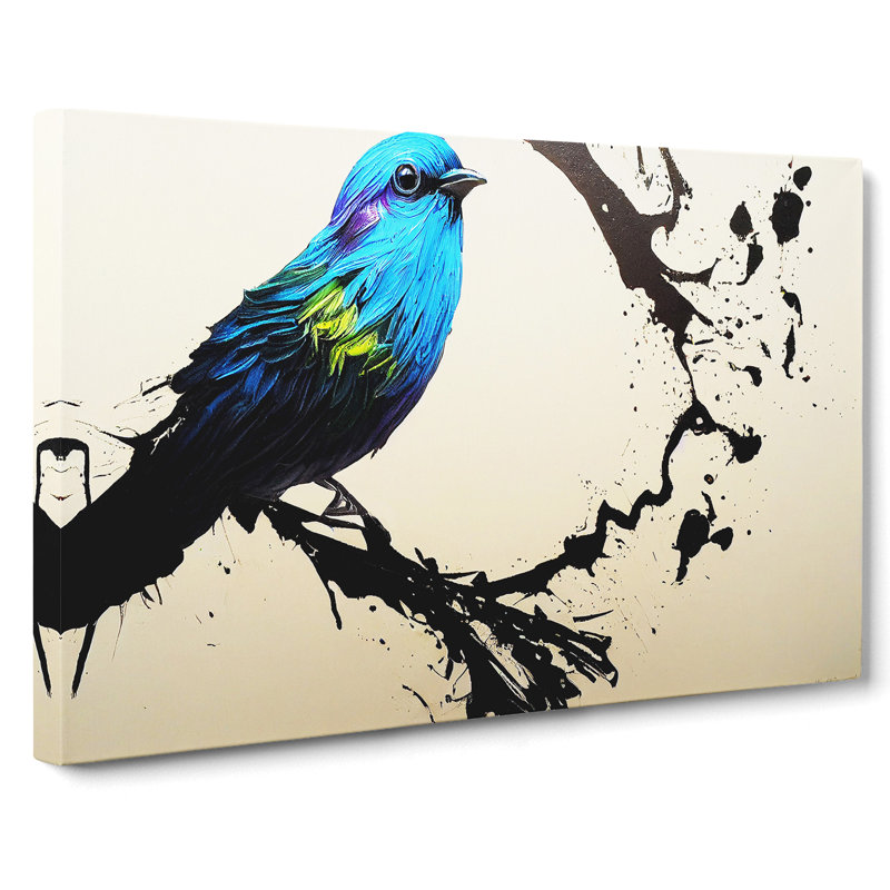 Awesome Bird - Wrapped Canvas Painting, 35cm H x 50cm W x 3cm D
