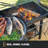 Firecraft® Series Modular Open Fire Barrel Charcoal Grill with 480 sq. in. Cooking Area in Black