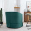 Chaise avec accoudoirs pivotante à 360 degrés de 27 po en bois massif vert sauge-1828725996