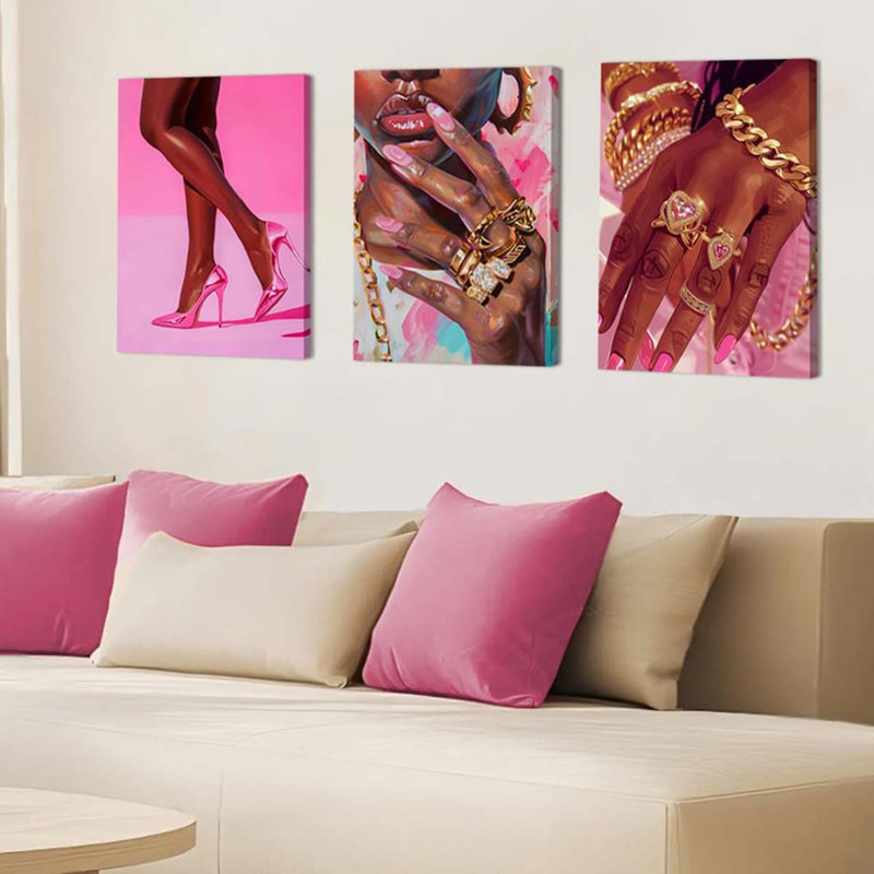 3 Piece Wrapped Canvas Print, 40 cm H x 30 cm W