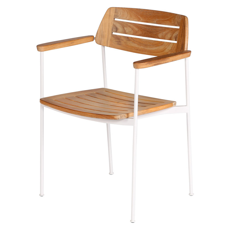 Layout Dining Armchair, Arctic White