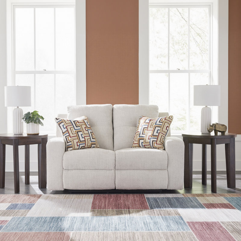 Senora Reclining Loveseat, White