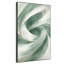 Très grand art mural imprimé sur toile - Tourbillon vert sauge, design minimaliste inspiré de la nature pour la chambre à coucher ou le bureau - "Assemblage requis du cadre (cadre non fini)"-124792178