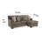 Ead Sectional Sofa Chaise, 4 Pillows, Polyester-111119554-111119555