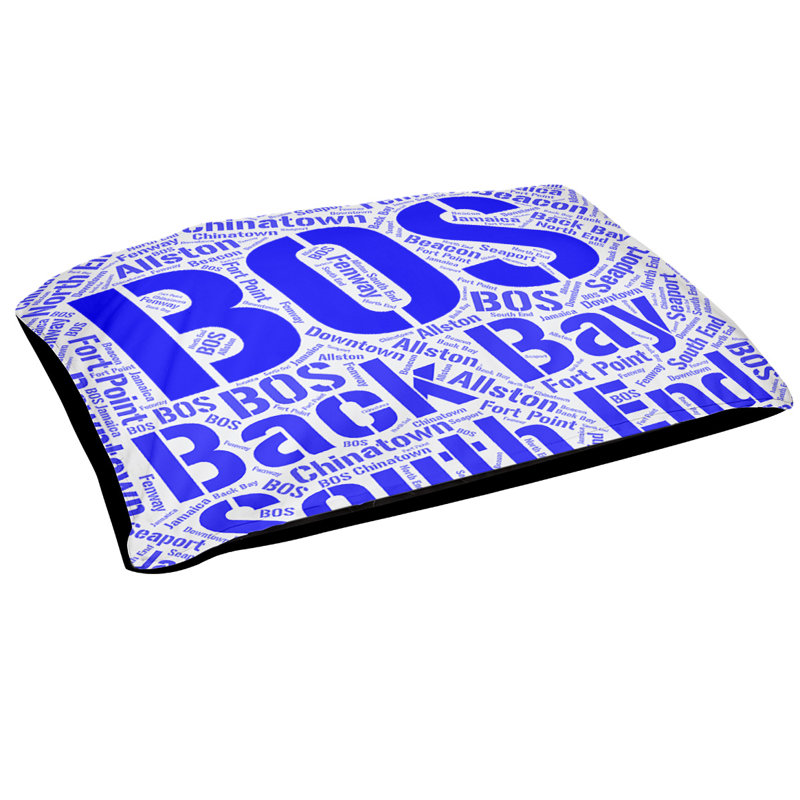 Pet Bed, Large 50'' L x 40'' W, Boston, Blue