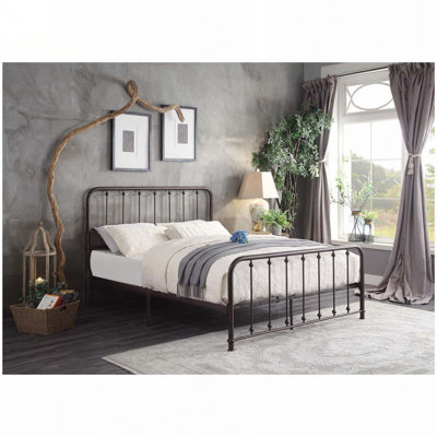 Platform Bed with Metal Frame