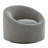 Sienna Modern Swivel Base Barrel Chair, Grey-50558805