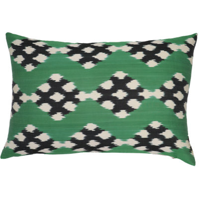 Housse et insert de coussin rectangulaire en soie / velours